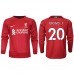 Billige Liverpool Diogo Jota #20 Hjemmetrøye 2022-23 Langermet